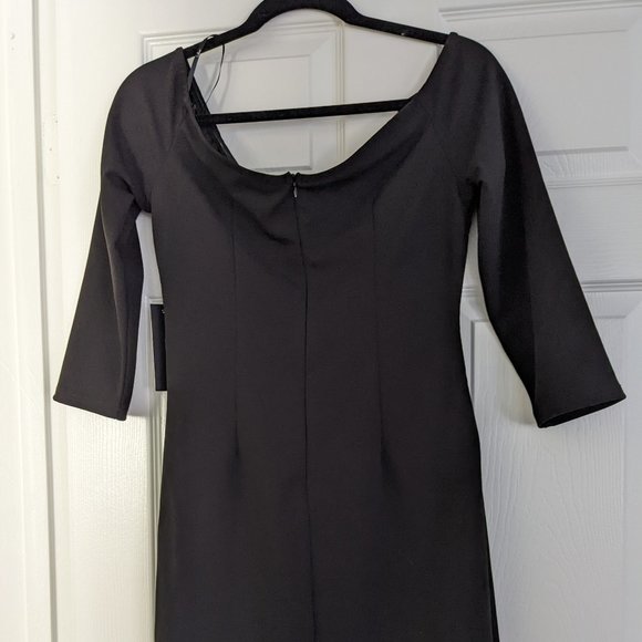 Lulus black three quarter sleeve dress - Picture 4 of 5